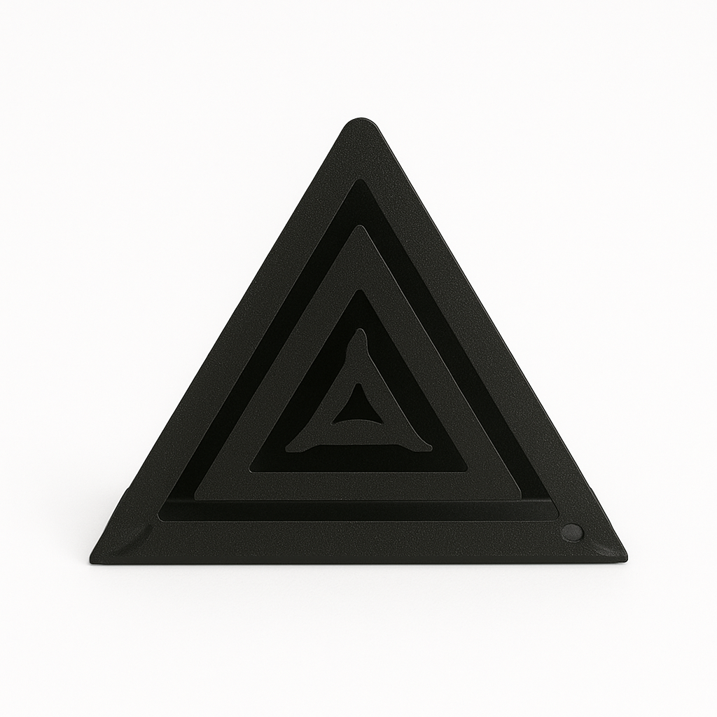 جا دستمالی فلزی مثلث طرح دار