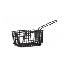 سبد سرو سیب زمینی فلزی تک دسته مستطیل بلند