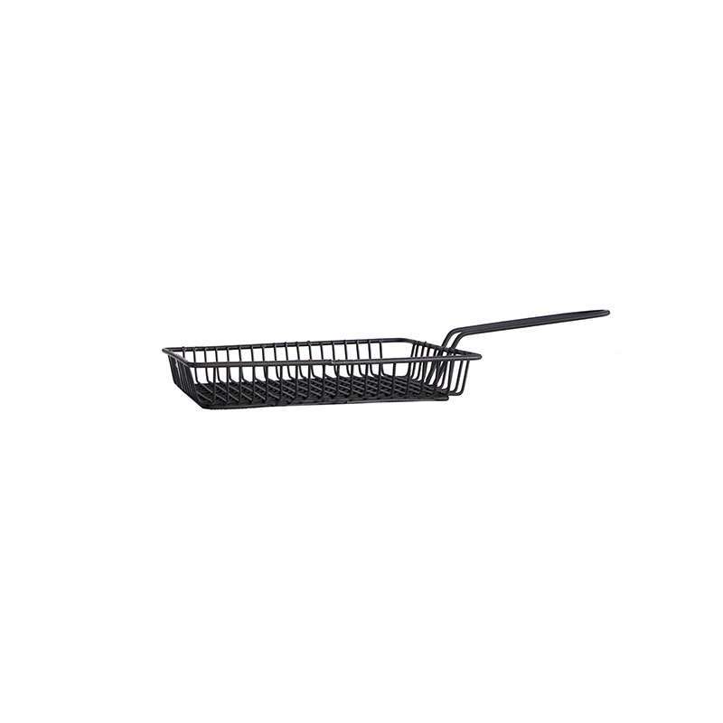 serving-basket-metal-Rectangle-short سبد سرو سیب زمینی تک دسته مستطیل کوتاه