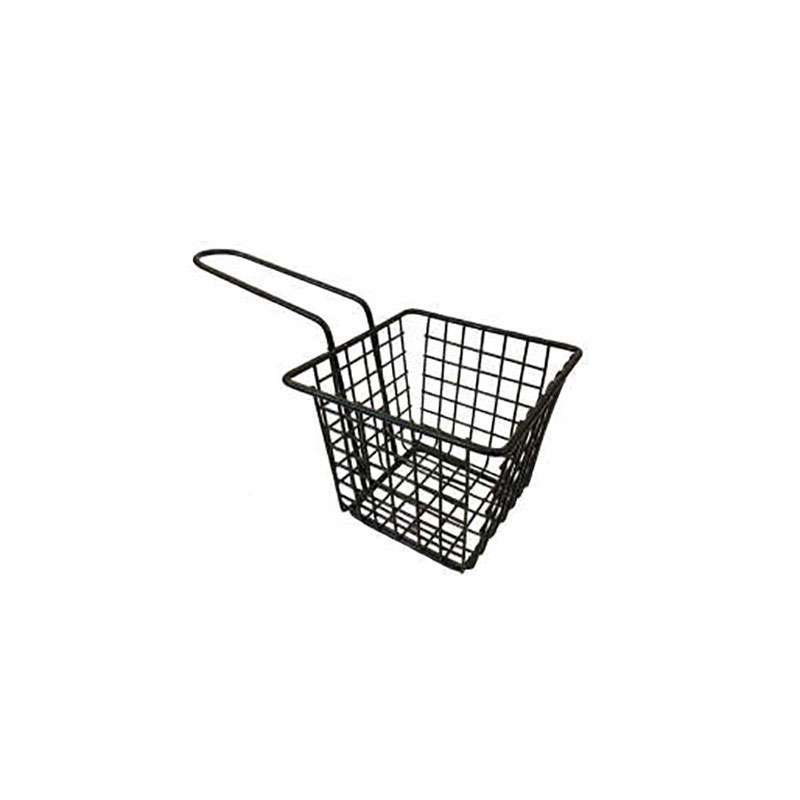 serving-basket-metal-square-long سبد سرو سیب زمینی تک دسته مربع بلند