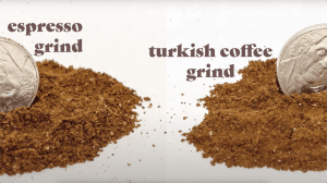 مقایسه دانه قهوه اسپرسو و قهوه ترک