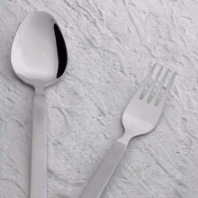 قاشق و چنگال غذا مدل میلان تمام مات صنایع استیل