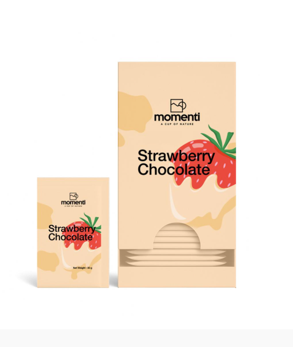 هات چاکلت طعم دار Strawberry مومنتی